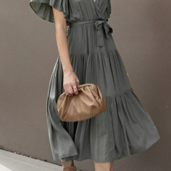 Petal & Pup Barker Dress, S, Olive - Picture 2 of 10